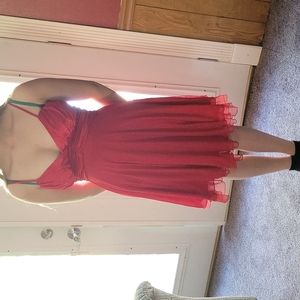 Red sparkle homecoming dress